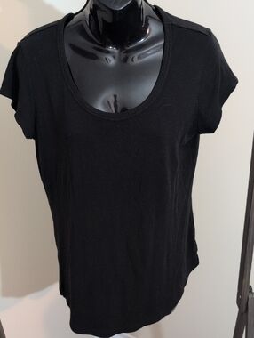 Cynthia Rowley | Classic Black Scoop Neck Women's Top